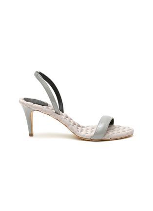 ‘CLAUDIA' VEGAN SINGLE BAND QUILTED SANDALS by AERA