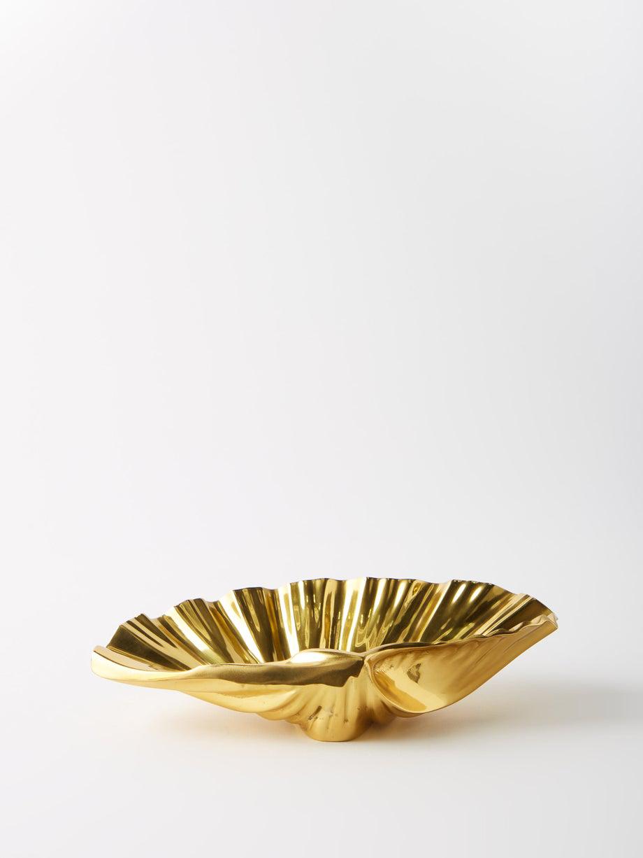 Brass shell dish by AERIN