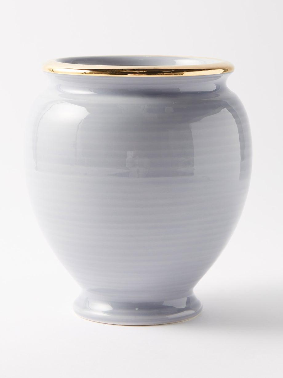 Siena medium ceramic vase by AERIN
