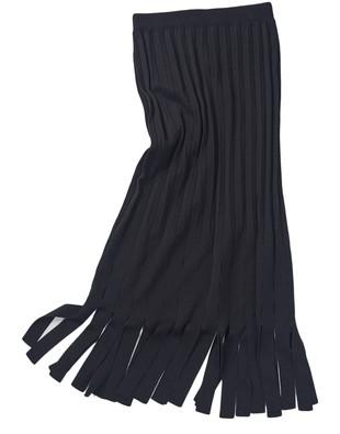 Artic Fringe Skirt With Lacing by AERON