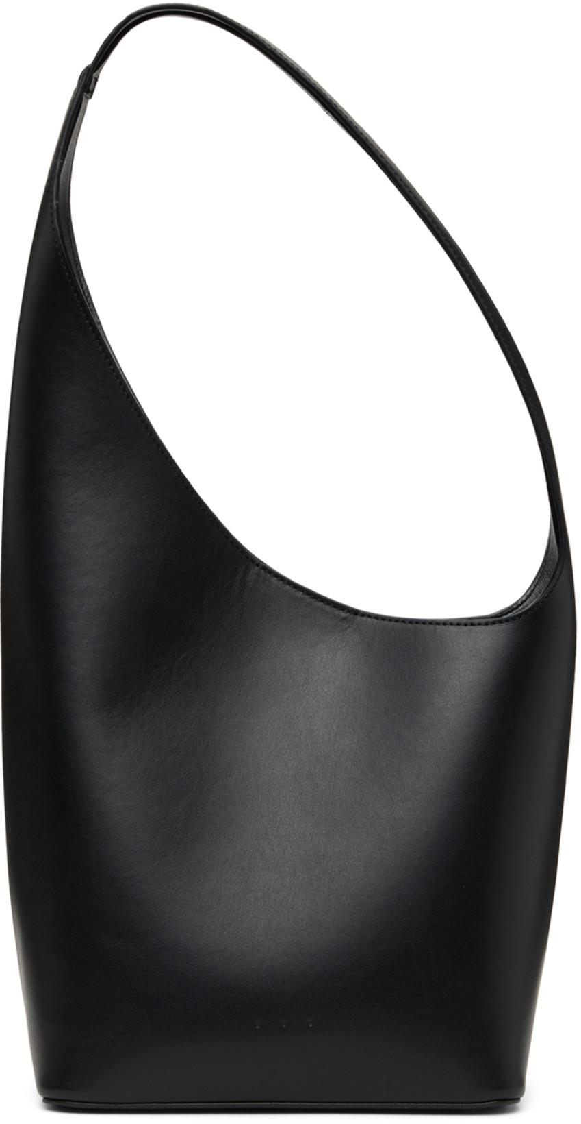 Black Demi Lune Bag by AESTHER EKME