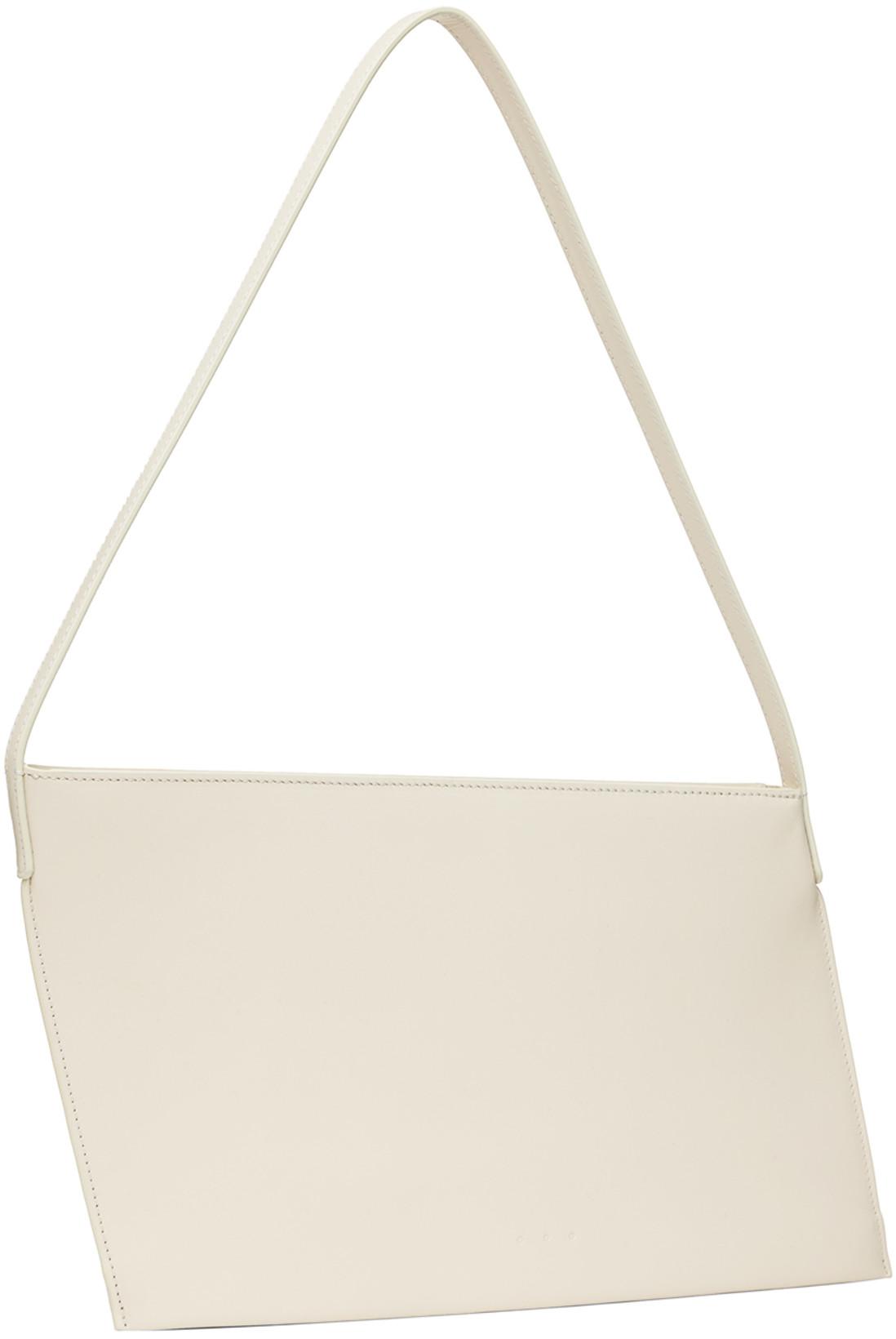 Off-White Angle Clutch Shoulder Bag by AESTHER EKME