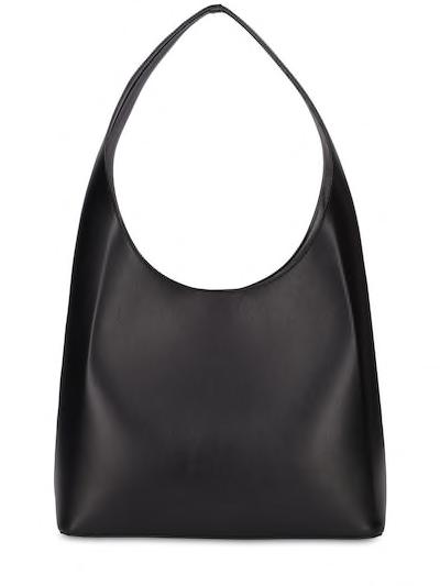 Sac Midi smooth leather shoulder bag by AESTHER EKME