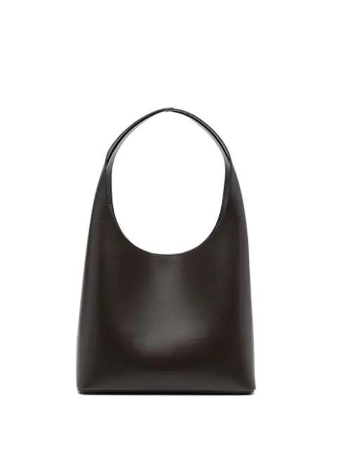 leather shoulder bag by AESTHER EKME