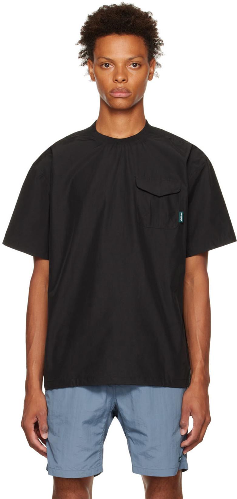 Black Powell Camp T-Shirt by AFIELD OUT