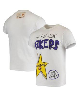Men's White Los Angeles Lakers T-shirt by AFTER SCHOOL SPECIAL