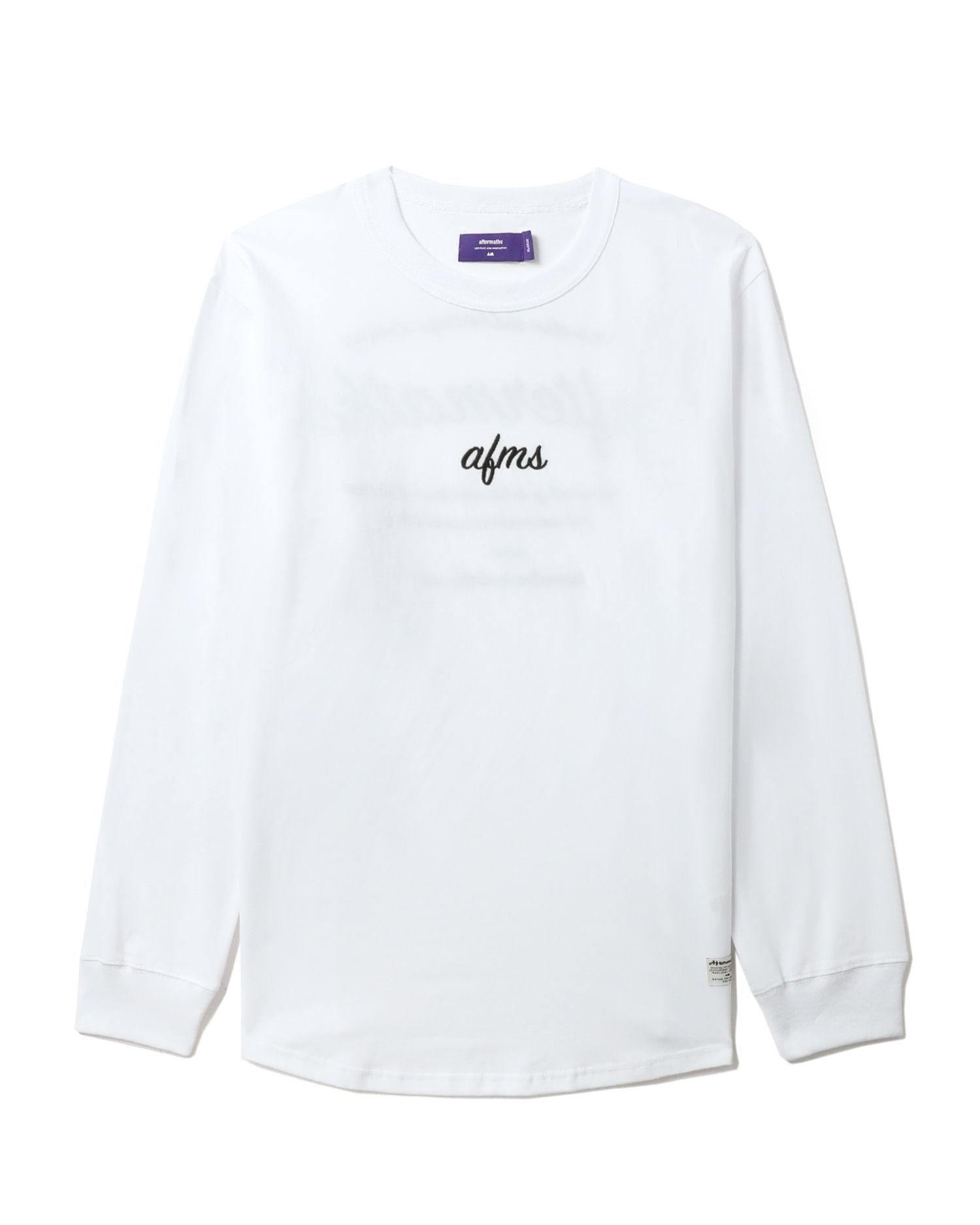 Logo long sleeve tee by AFTERMATHS