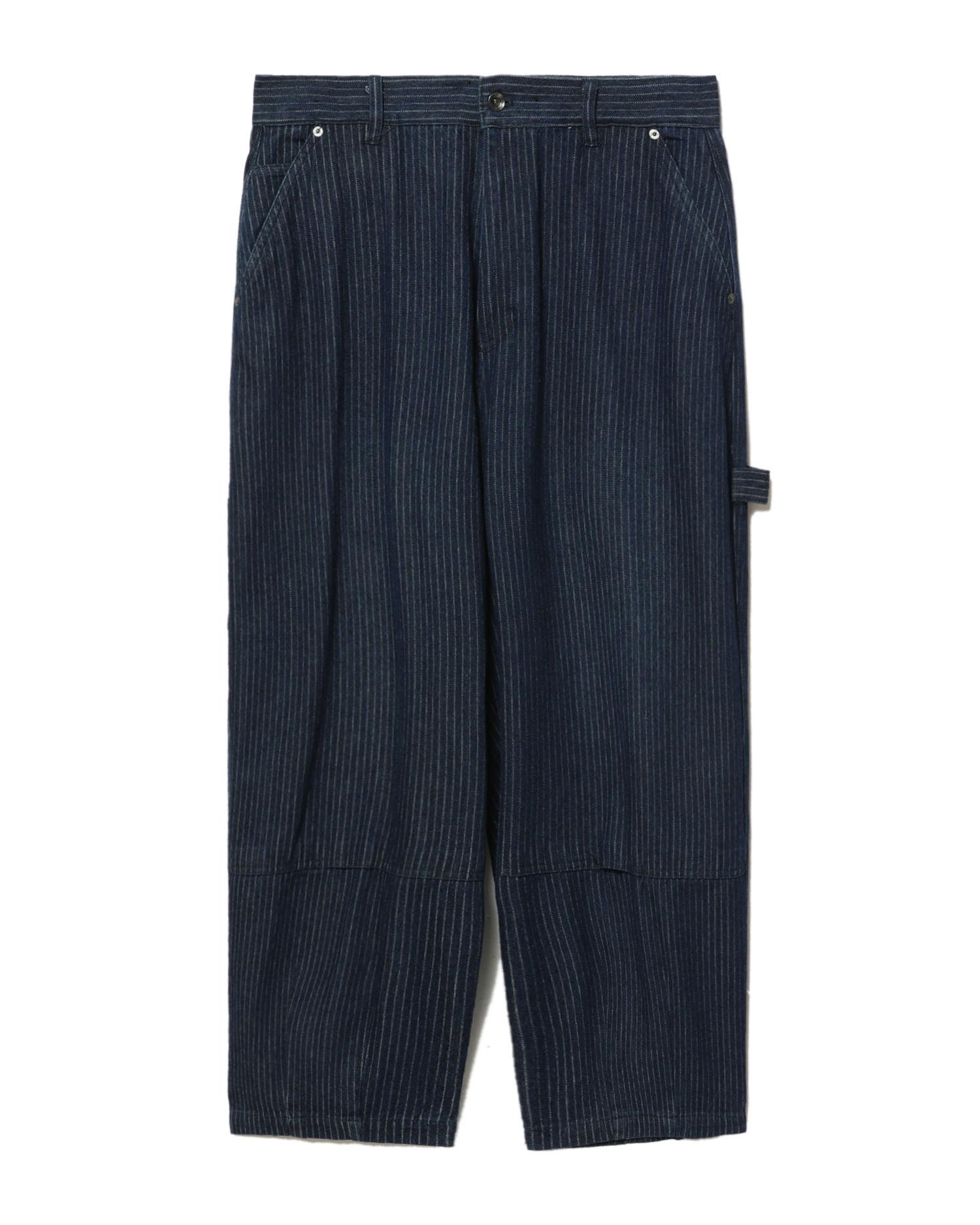 Pinstripe wide-leg cargo pants by AFTERMATHS
