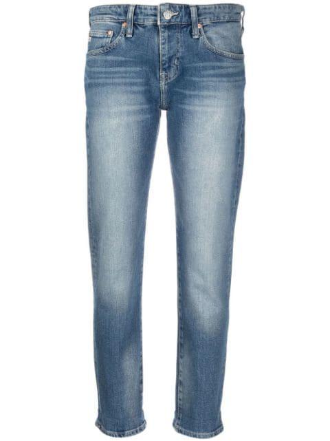 high-rise boyfriend jeans by AG JEANS