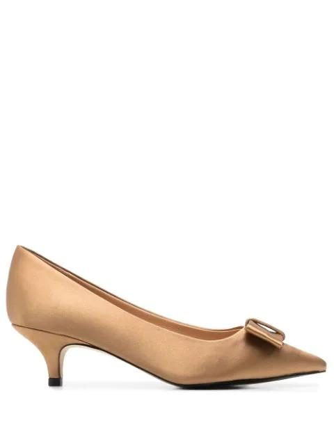 Jacqueline 50mm bow-embellished pumps by AGE OF INNOCENCE