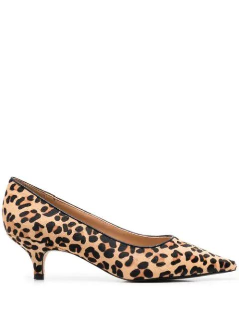 Jacqueline 50mm leopard-print pumps by AGE OF INNOCENCE