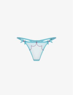 Lorna low-rise mesh thong by AGENT PROVOCATEUR