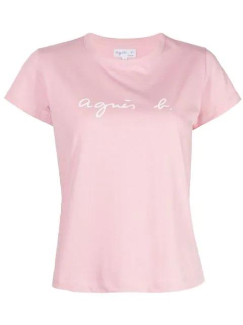 logo-print short-sleeved T-shirt by AGNES B.