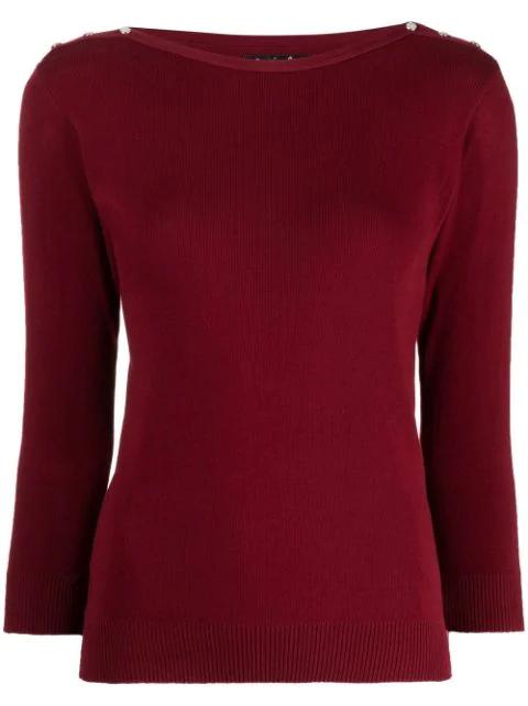long-sleeve fitted top by AGNES B.