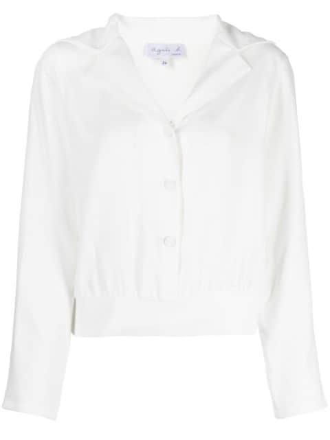 long-sleeved button-up top by AGNES B.
