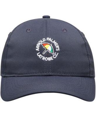 Men's Navy Arnold Palmer's Latrobe C.C. Smooth Lightweight Tech Hat by AHEAD