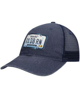 Men's Navy Kentucky Derby Everyday Trucker Snapback Hat by AHEAD