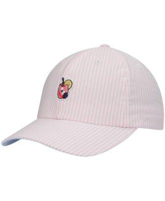 Women's Pink Kentucky Oaks Lily Icon Oxford Stripe Hat by AHEAD