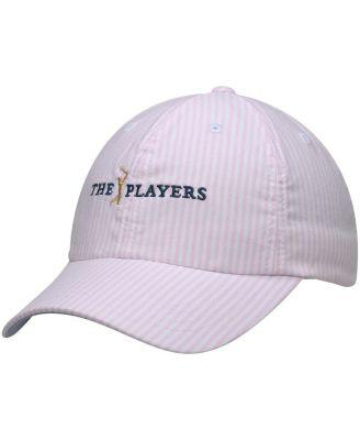 Women's Pink THE PLAYERS Seersucker Adjustable Hat by AHEAD