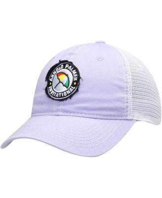 Women's Purple Arnold Palmer Invitational Pigment Dyed Contrast Adjustable Hat by AHEAD