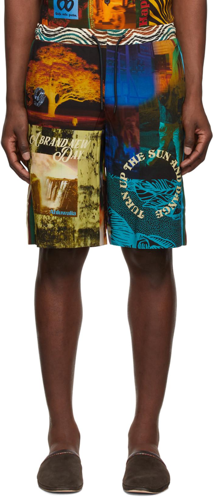 SSENSE Exclusive Multicolor Shorts by AHLUWALIA&PAUL SMITH