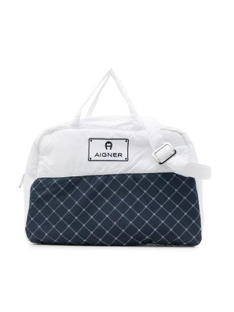 logo-embroidered baby changing bag by AIGNER KIDS