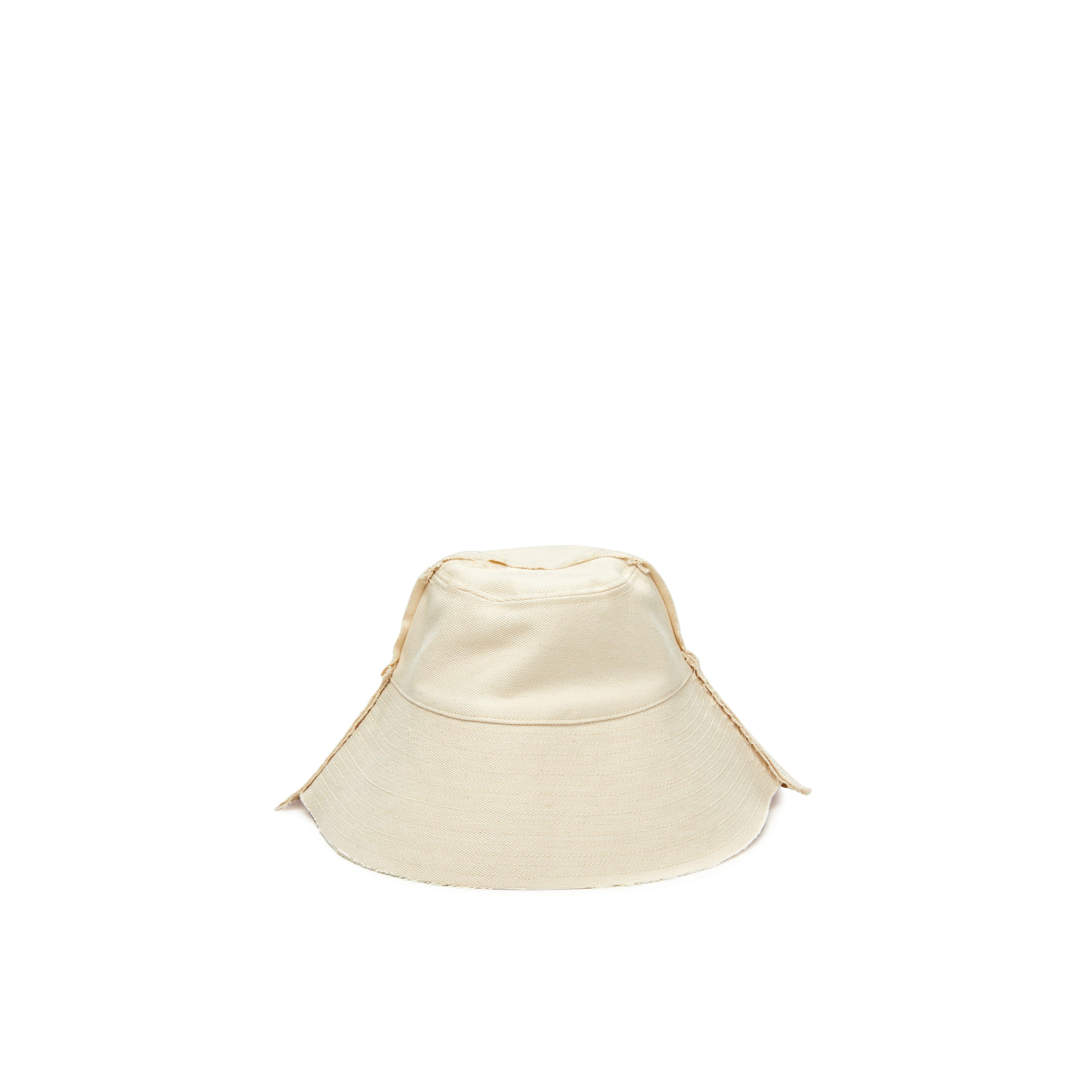 Airei Men's Deconstructed Denim Bucket Hat (Natural) by AIREI