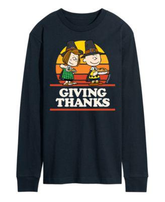 Men's Peanuts Giving Thanks Long Sleeve T-shirt by AIRWAVES