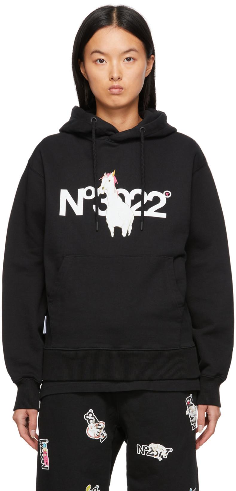 SSENSE Exclusive Black 'No3022' Hoodie by AITOR THROUP'S THEDSA