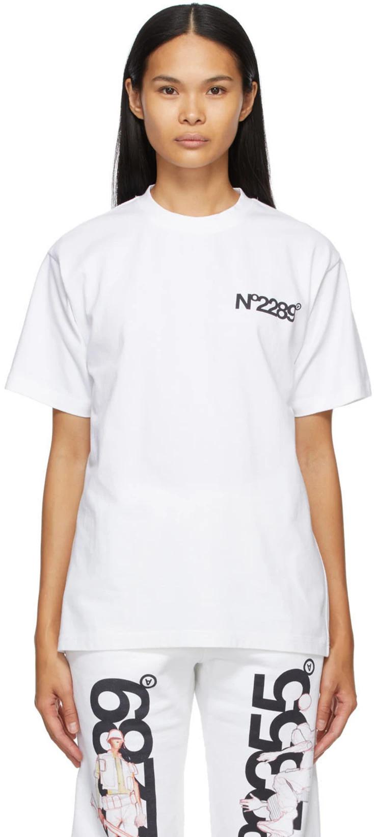 White 'NO2289' T-Shirt by AITOR THROUP'S THEDSA