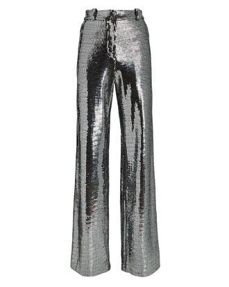 Elin Sequined Wide-Leg Pants by AKNVAS