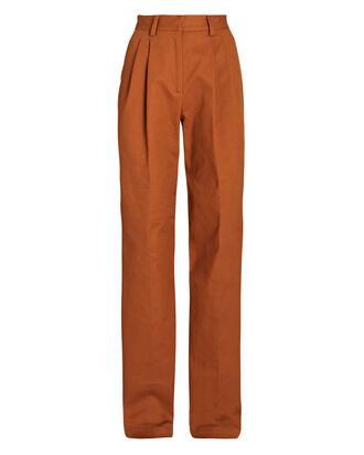O'Connor Pleated Straight-Leg Pants by AKNVAS