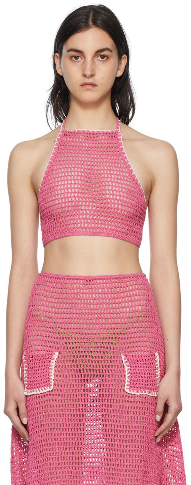 SSENSE Exclusive Pink Camisole by AKOIA SWIM