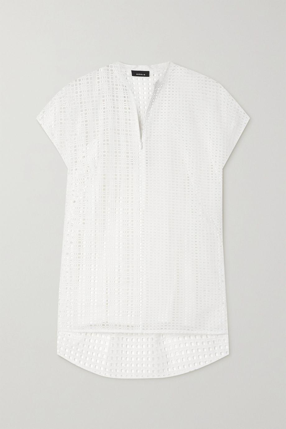 Broderie anglaise blouse by AKRIS