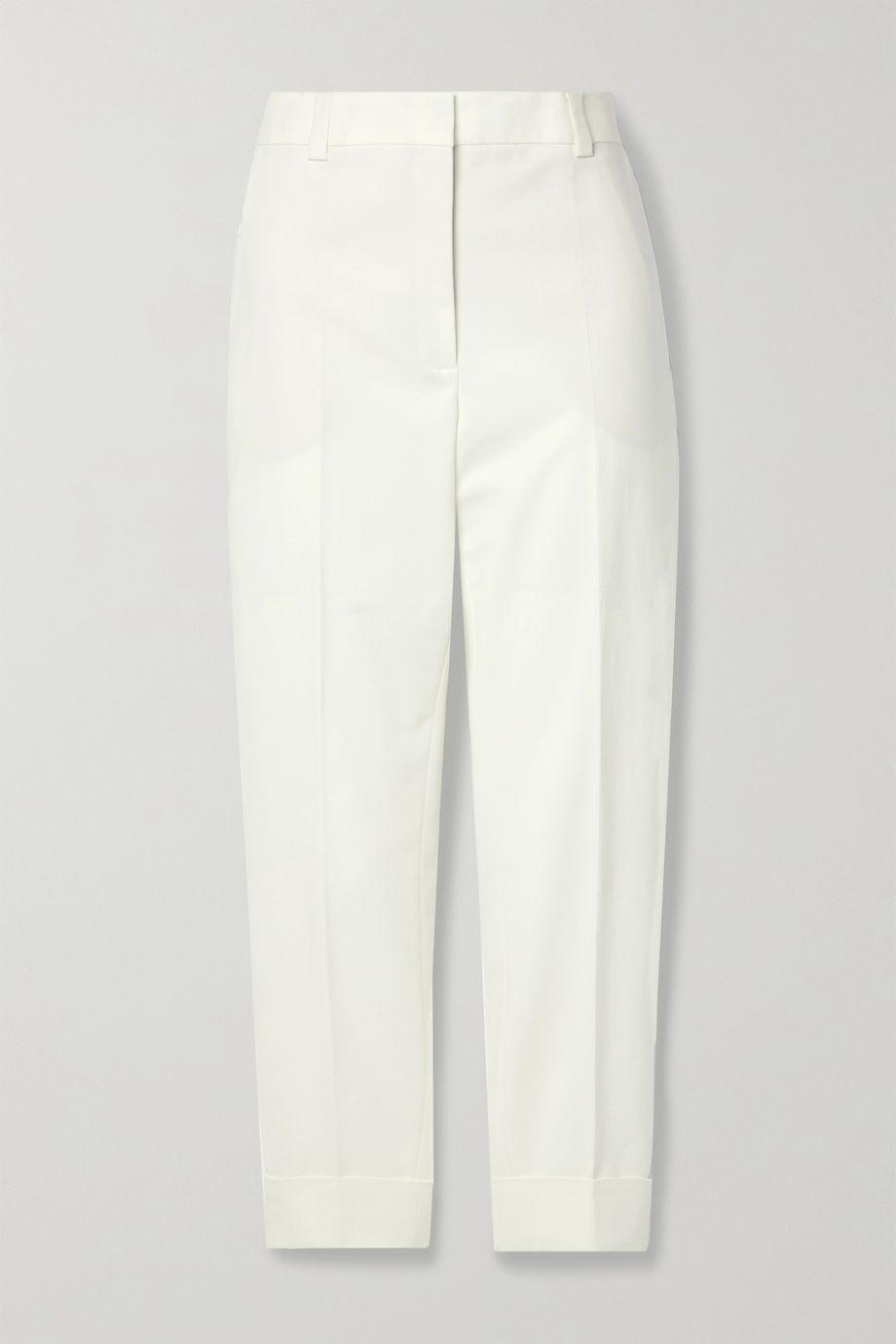 Maxima stretch-cotton tapered pants by AKRIS