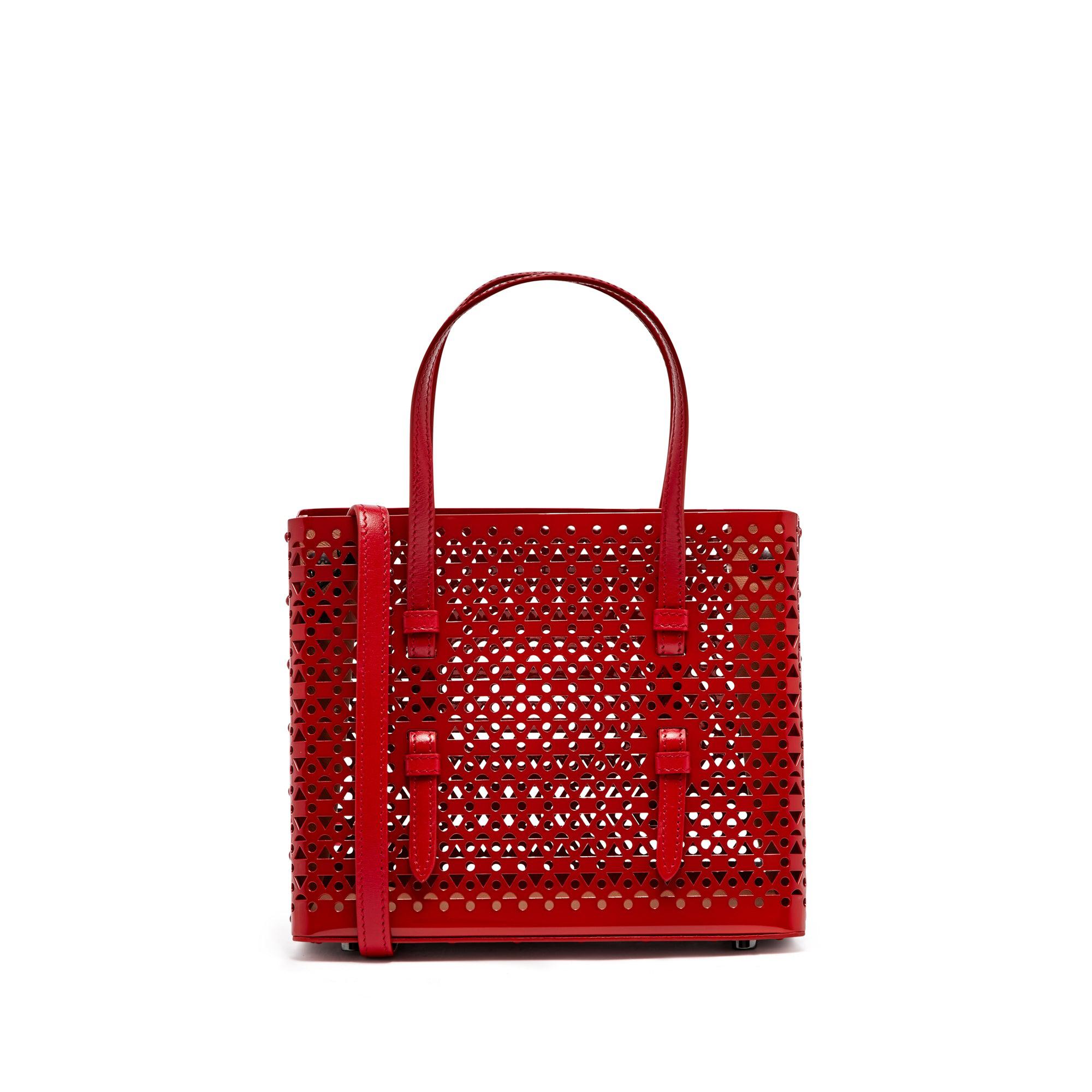 ALAïA Women's Mina 20 Small Tote Bag (Lacquer Red) by ALAIA