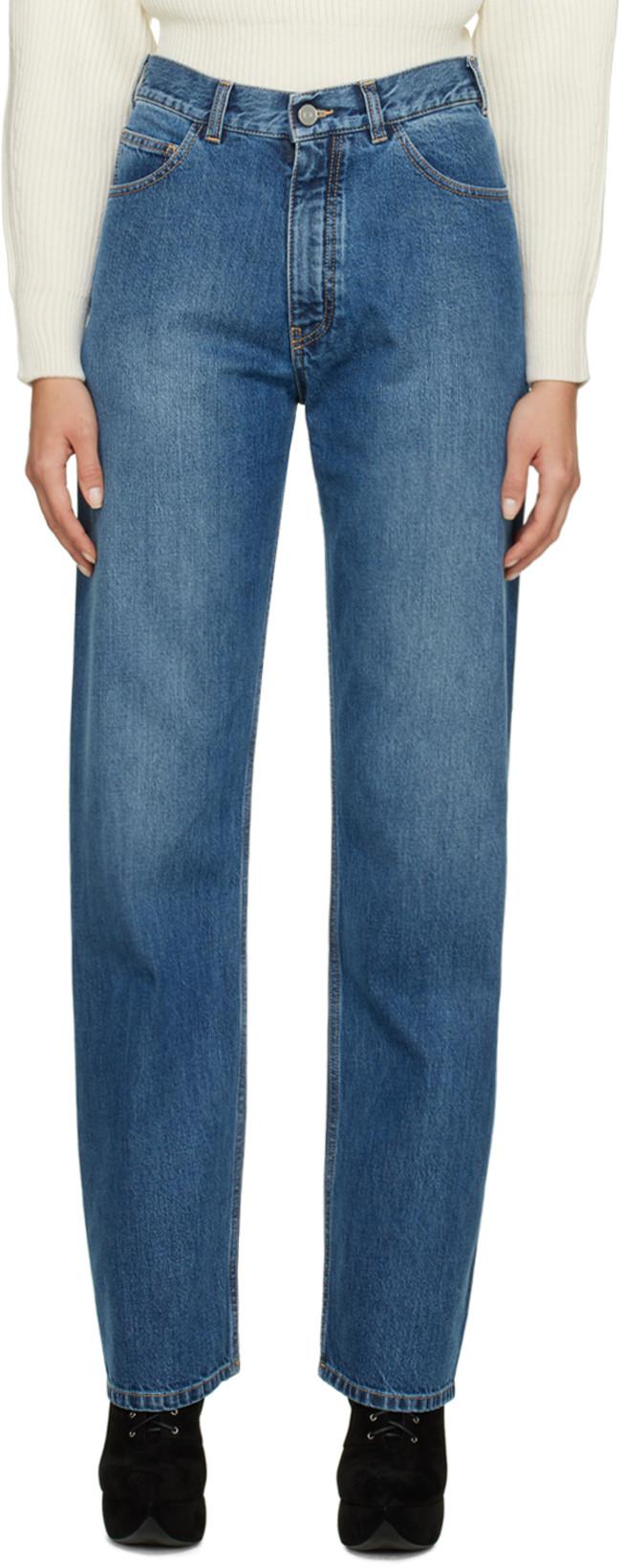 Blue Lover Jeans by ALAIA