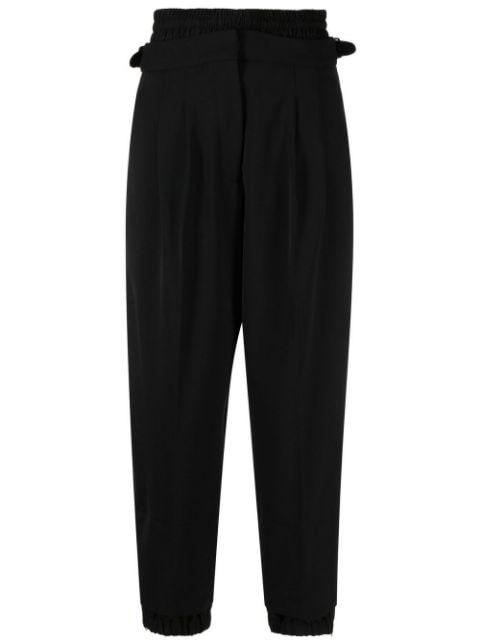cropped high-waisted trousers by ALBERTO BIANI
