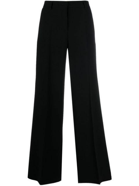 flared tailored-cut trousers by ALBERTO BIANI