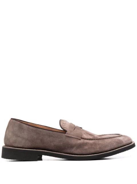 Xavier suede penny loafers by ALBERTO FASCIANI
