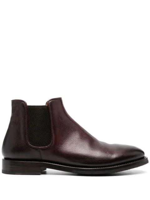 ankle-length leather Chelsea boots by ALBERTO FASCIANI
