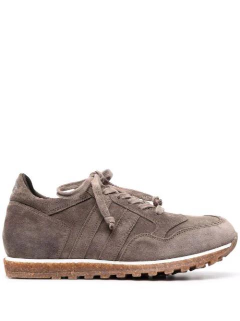 low-top leather sneakers by ALBERTO FASCIANI