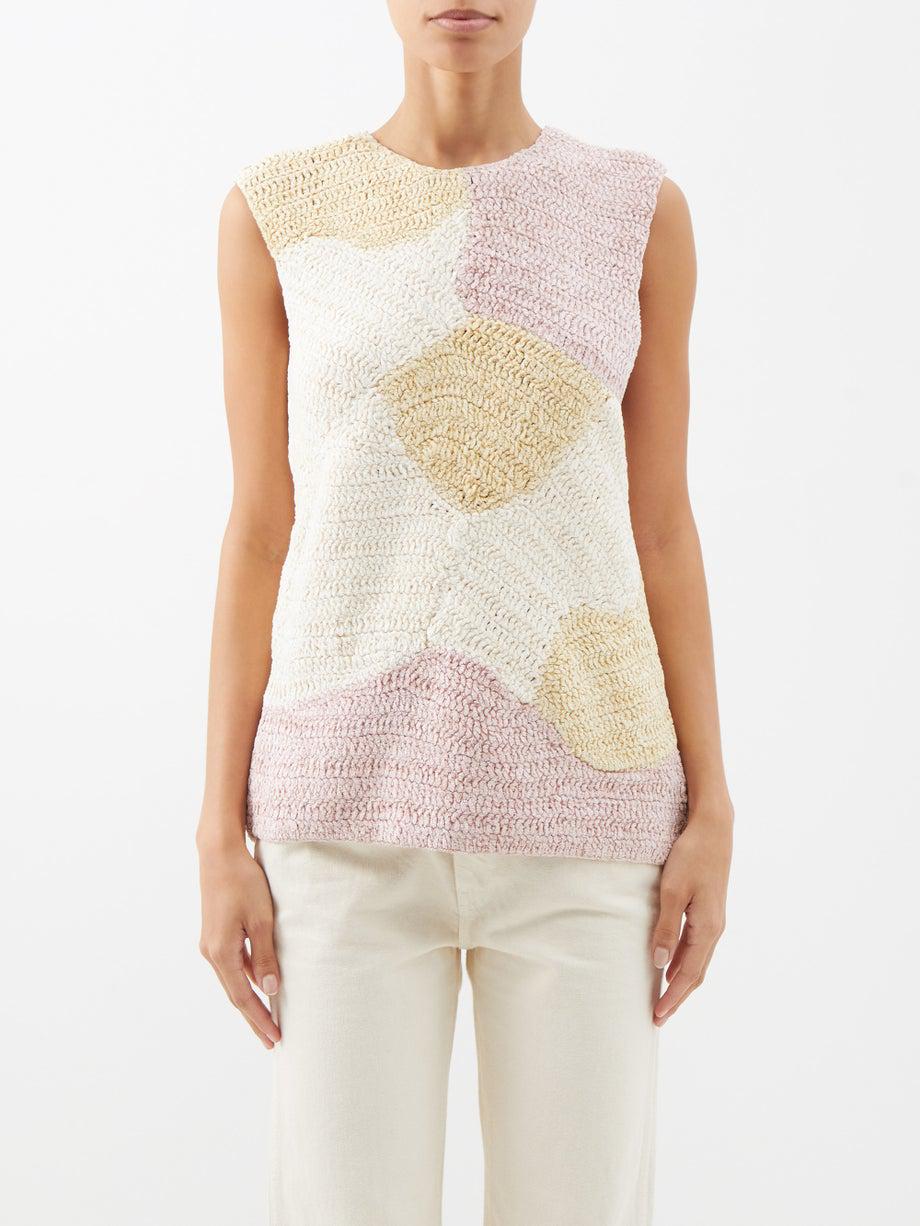 Coralium crocheted sleeveless top by ALBUS LUMEN