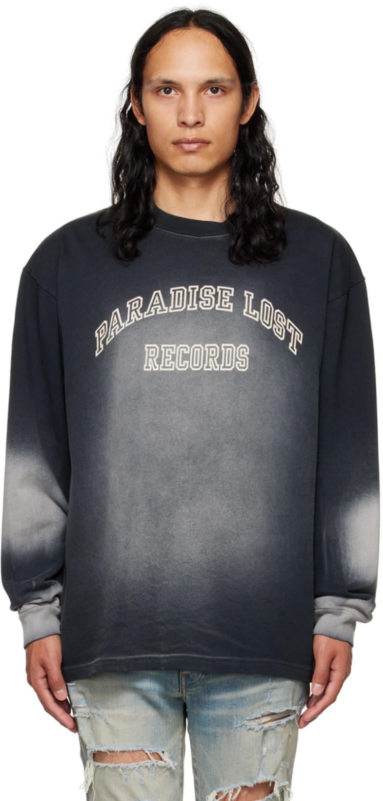 Black 'Paradise Lost Records' Long Sleeve T-Shirt by ALCHEMIST