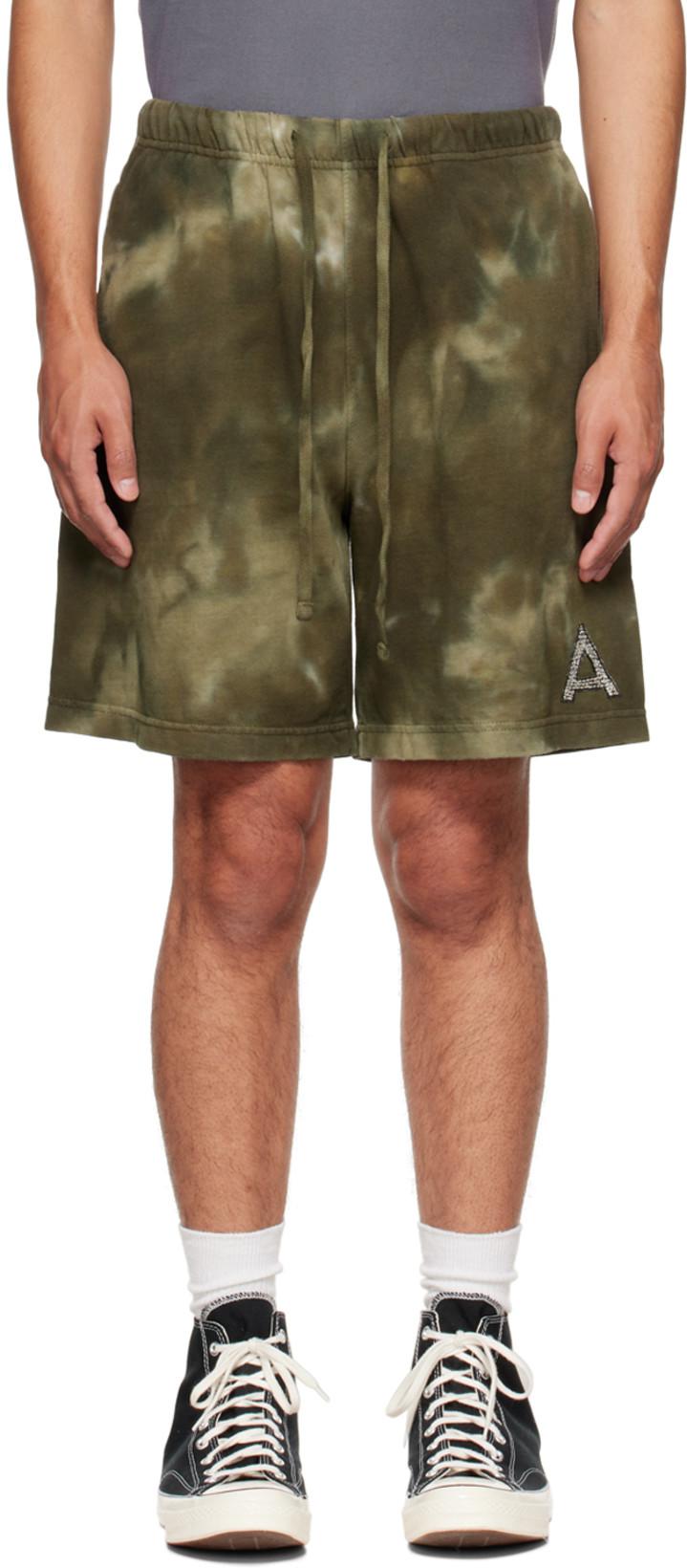 Khaki Hands All Over Shorts by ALCHEMIST