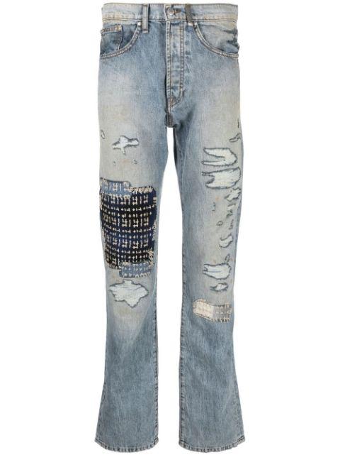 distressed-effect jeans by ALCHEMIST