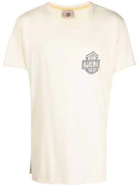 logo-print cotton T-shirt by ALCHEMIST
