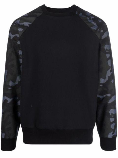 camouflage-print cotton sweatshirt by ALCHEMY