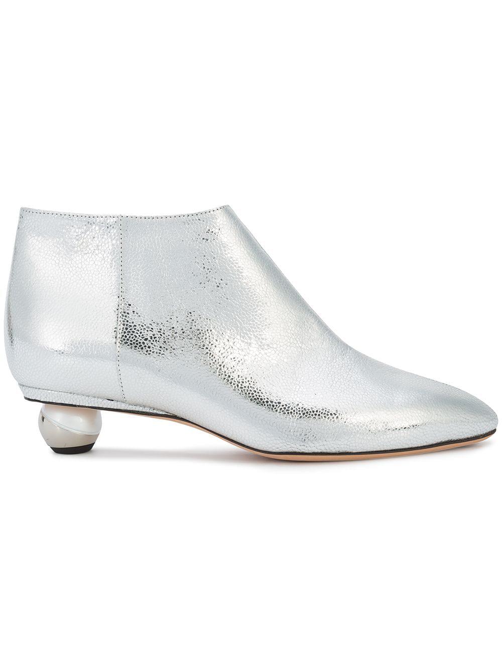 pearl heel boots by ALCHIMIA DI BALLIN