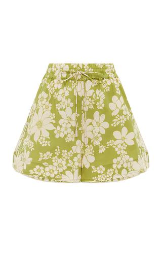 Leisa Floral Organic Cotton Poplin Shorts by ALEMAIS